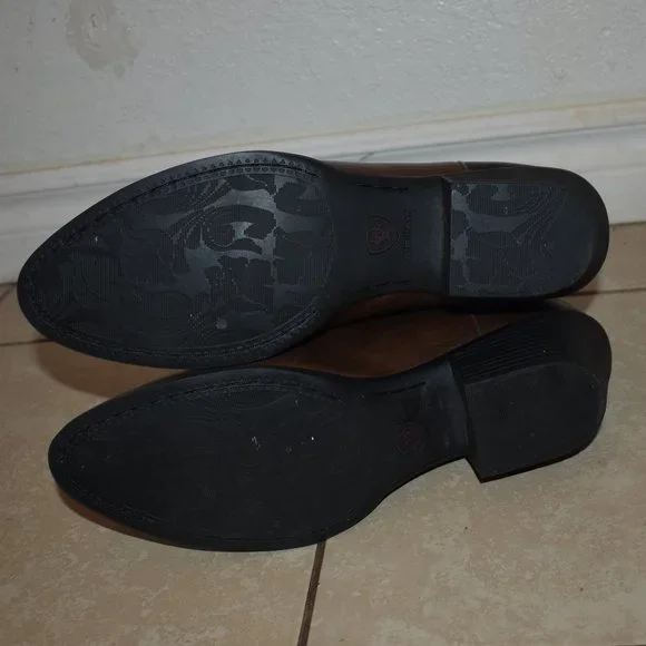 Heritage R Toe Distressed Brown Western Boot Size 11B - Picture 8 of 10